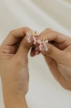 Ali Express Earrings<Ribbon Bow Earrings-