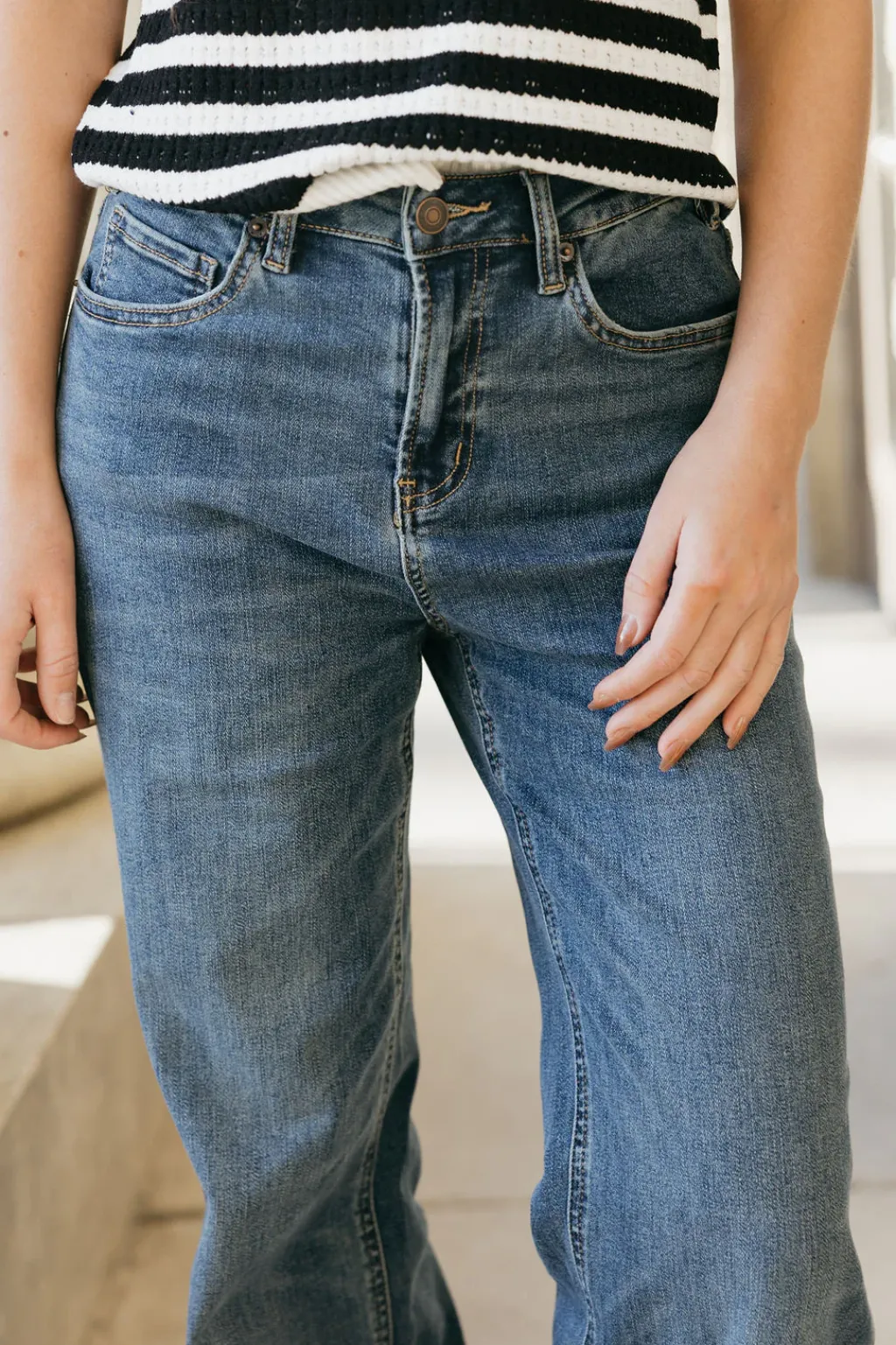 Mica Denim Bottoms|Denim<Ridley Denim-Medium