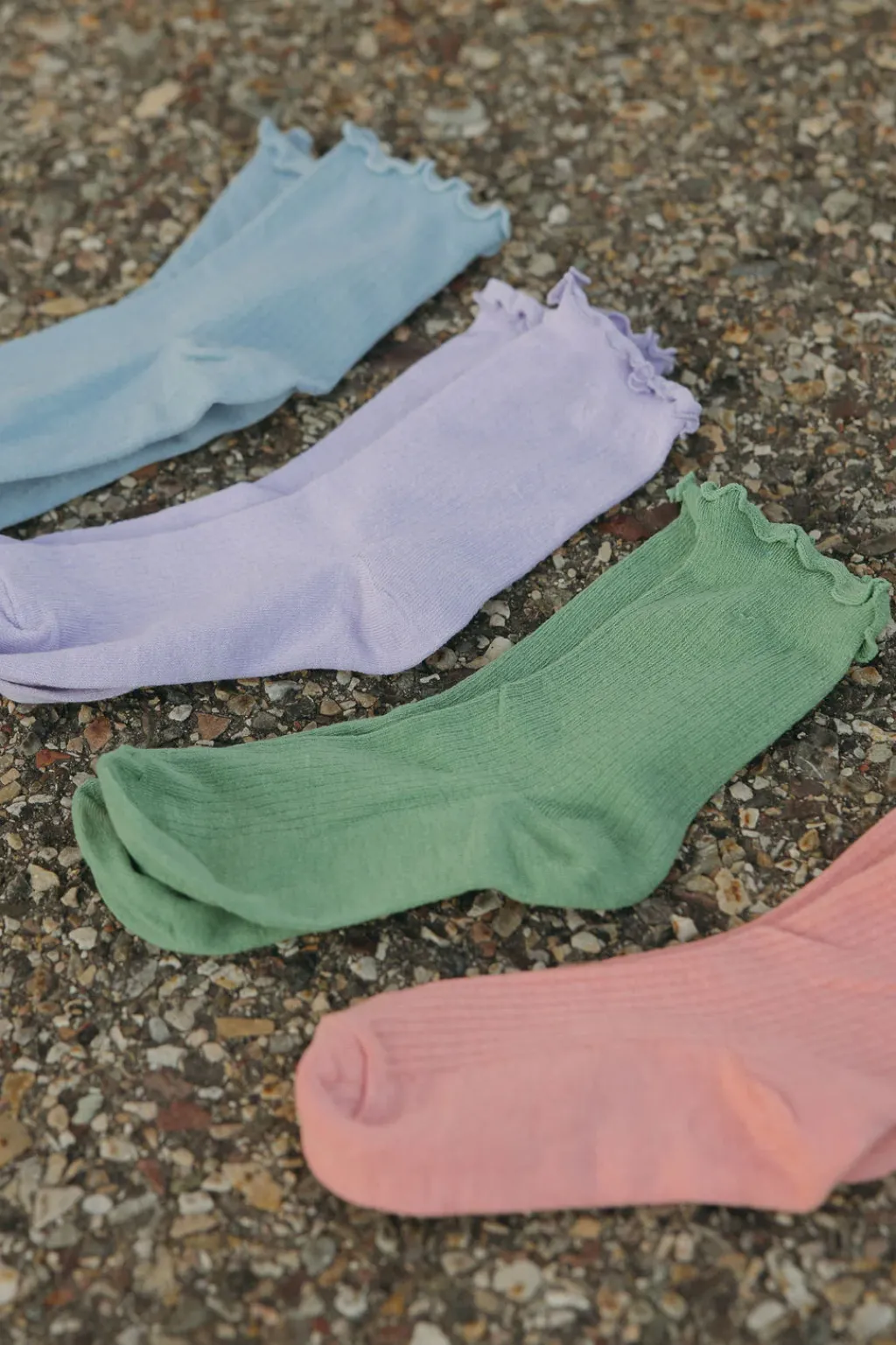 Faire Socks<Ruffle Socks-Green
