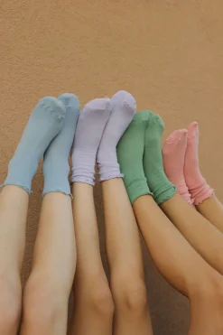 Faire Socks<Ruffle Socks-Lilac