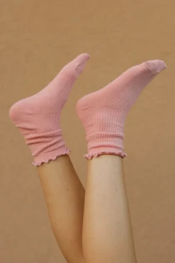 Faire Socks<Ruffle Socks-Pink