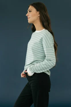 Dongguan Huoyoung Apparel Co Tops|Long Sleeve<Russ Top-Seafoam