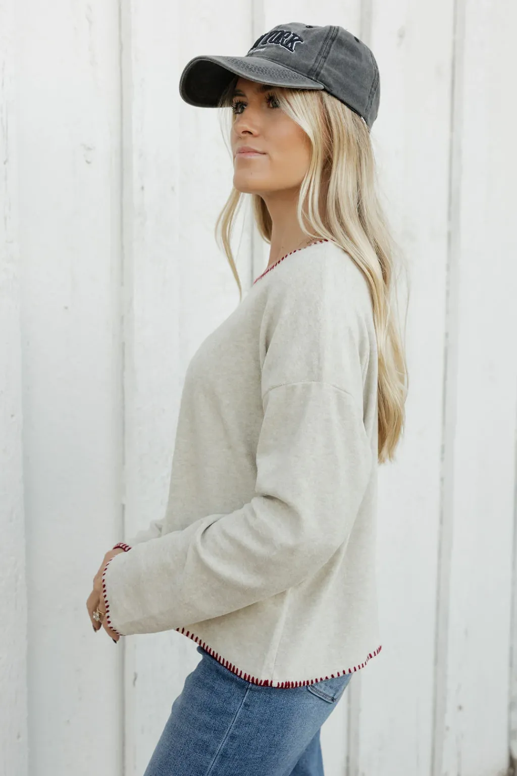 Hayden Maternity Friendly|Tops<Samantha Sweater-Oatmeal