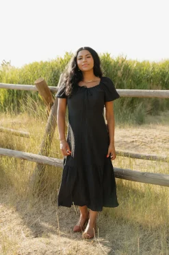 Polagram Bridesmaid's Dresses|Wedding<Savanna Dress-Black