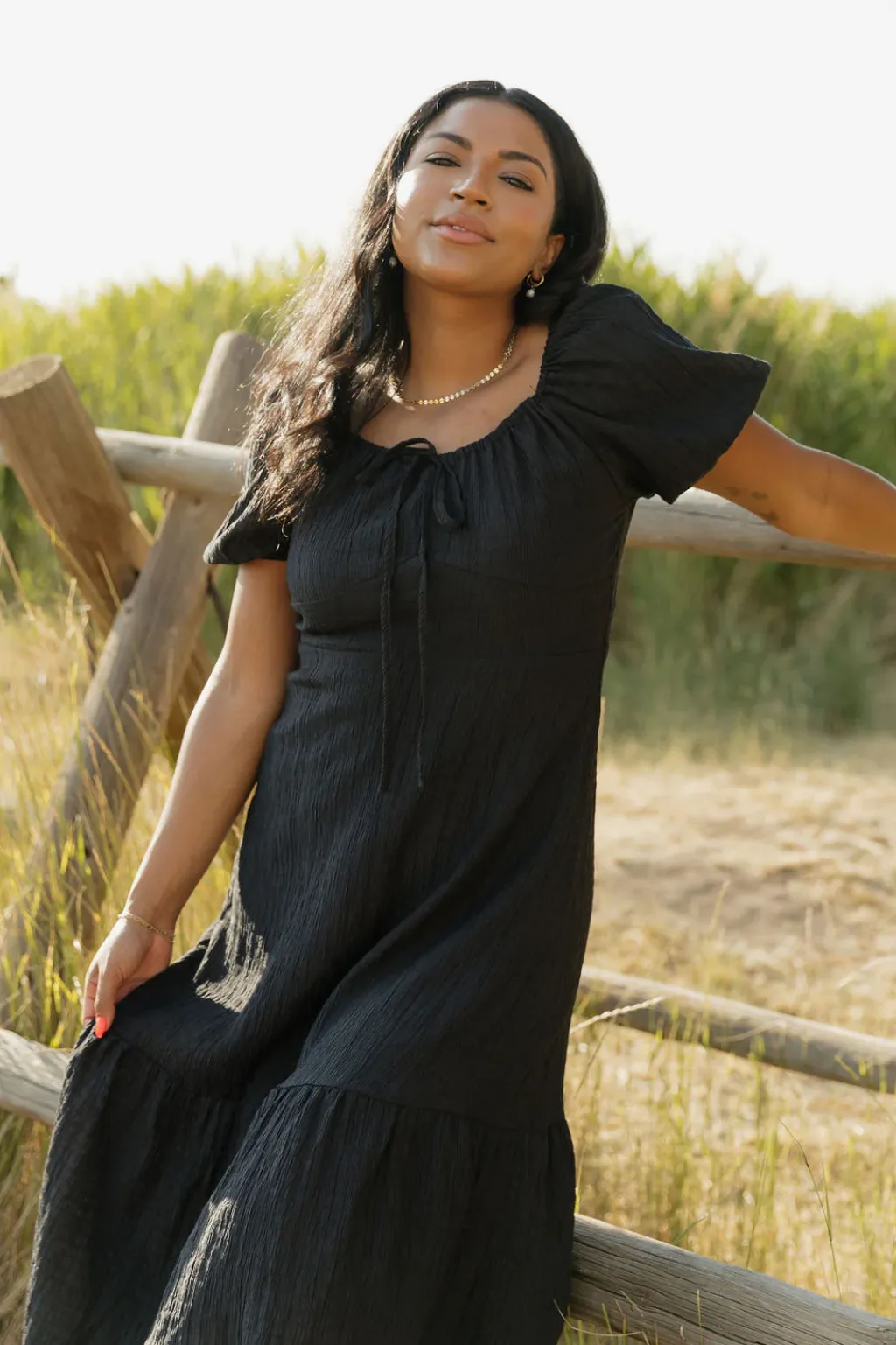 Polagram Bridesmaid's Dresses|Wedding<Savanna Dress-Black
