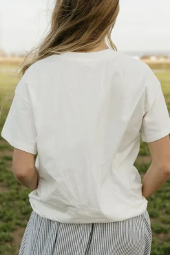 Polagram Maternity Friendly|Tops<Seaside Citrus Tee-Ivory