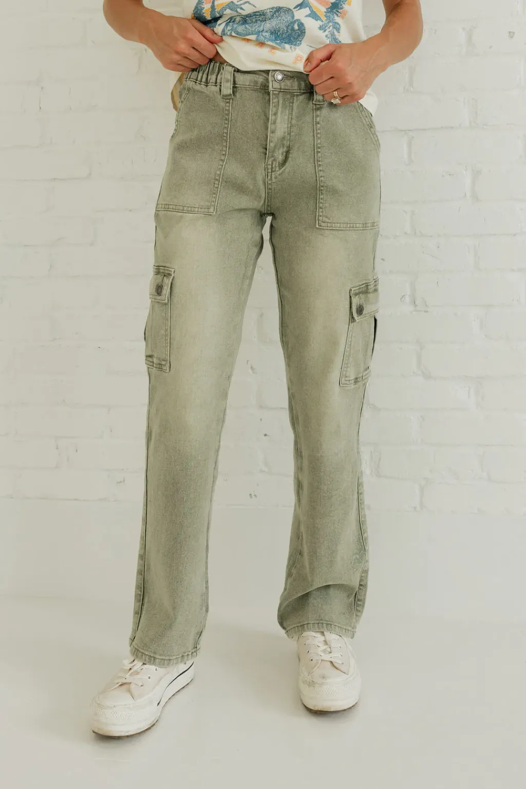 Anniewear Bottoms|Pants<Serena Pants-Olive