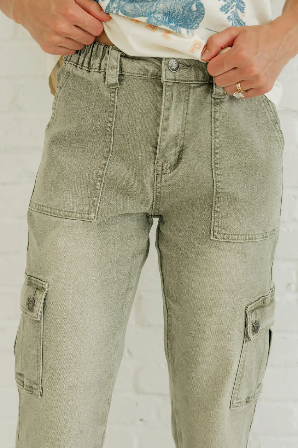 Anniewear Bottoms|Pants<Serena Pants-Olive