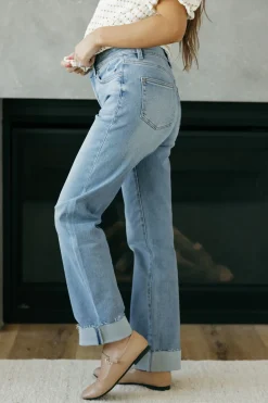Mica Denim Bottoms|Denim<Simmons Denim-Medium Light