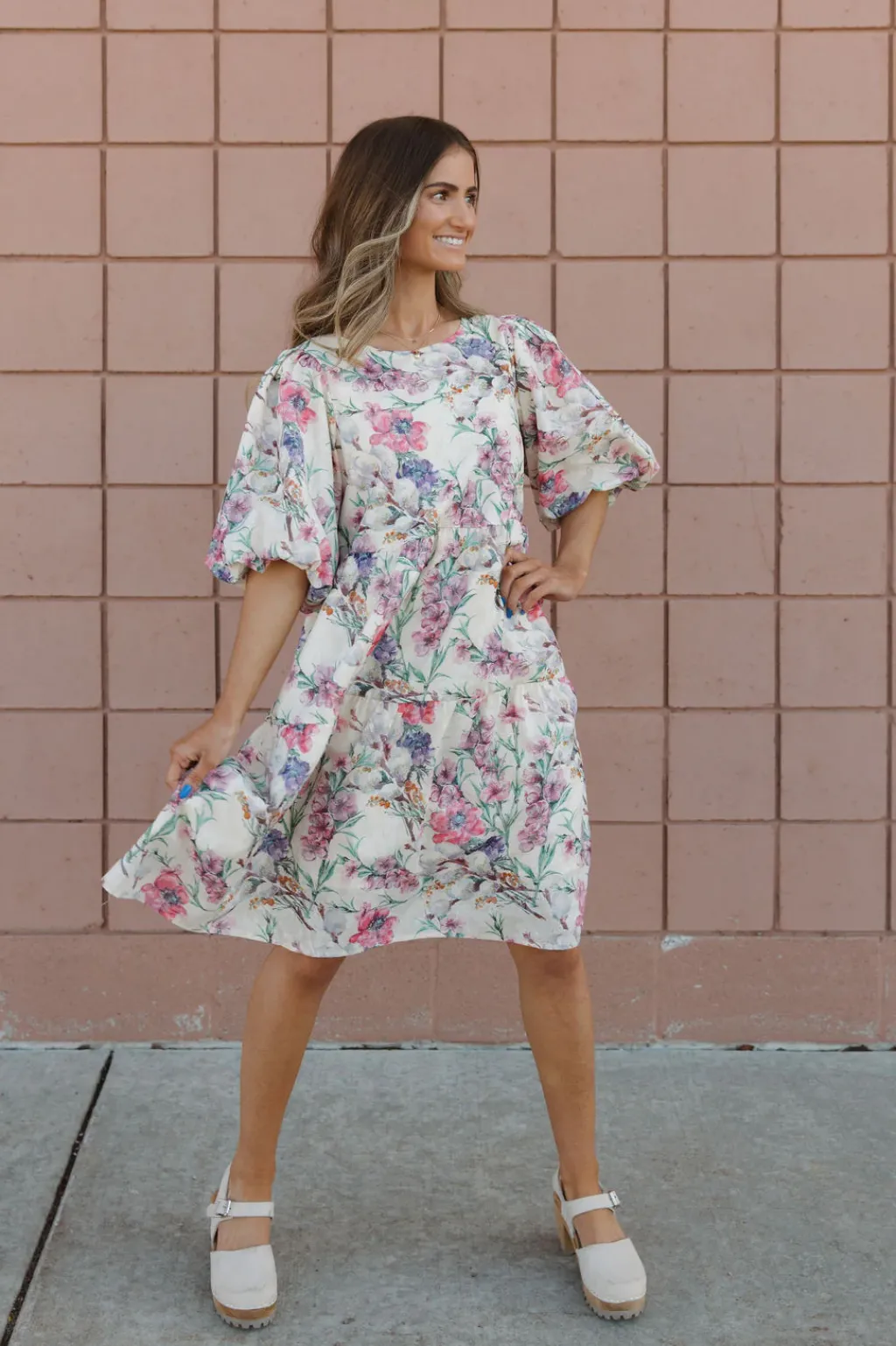 Polagram Maternity Friendly|Dresses<Sonia Dress-Cream