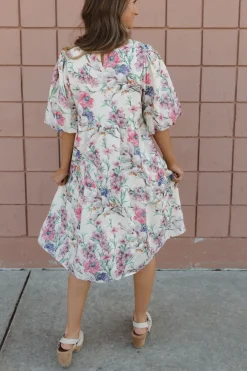 Polagram Maternity Friendly|Dresses<Sonia Dress-Cream