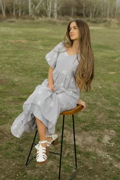 Tea N Rose Maternity Friendly|Bridesmaid's Dresses<Sonora Dress-Grey