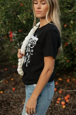 Honestee Tops|Tees<Spooky Cowboys Tee-Black