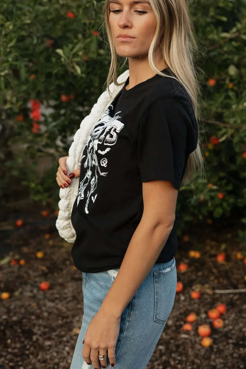 Honestee Tops|Tees<Spooky Cowboys Tee-Black