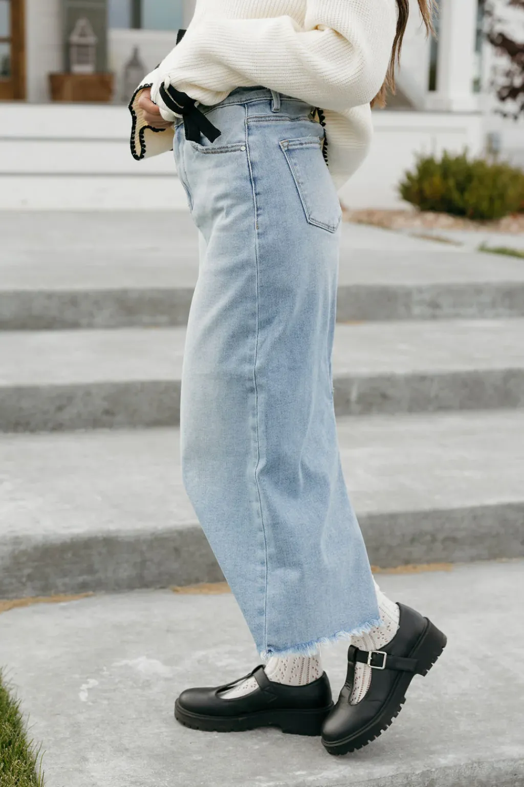 Risen Bottoms|Skirts<Teressa Denim Skirt-Medium