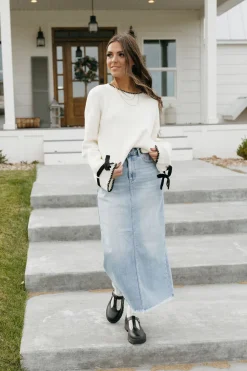 Risen Bottoms|Skirts<Teressa Denim Skirt-Medium