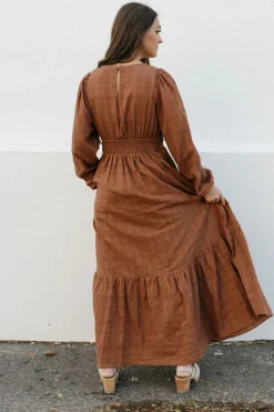 In Loom Maxi Dresses<Vienna Dress-Umber