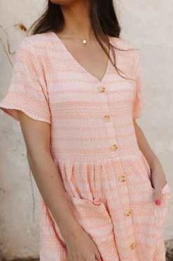 Polagram Dresses|Midi Dresses<Whitney Dress-Peach