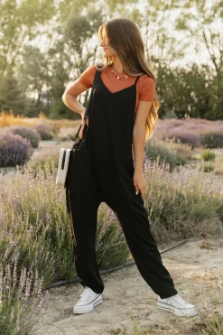 Charmo Maternity Friendly|Nursing Friendly<Wilda Jumpsuit-Black